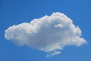 white cloud on a blue sky